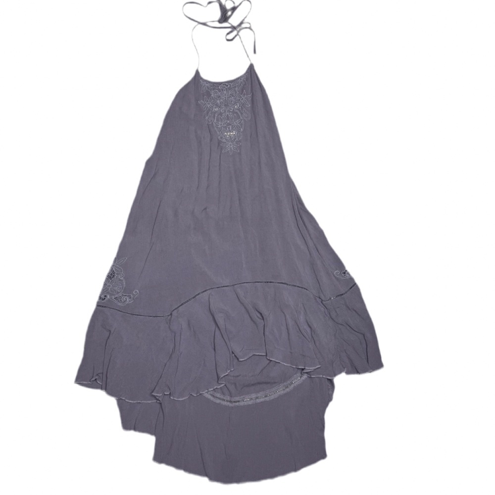 Free People Lavender Halter INTIMATELY Women’s Heat Wave Tunic Mini Dress luxe
